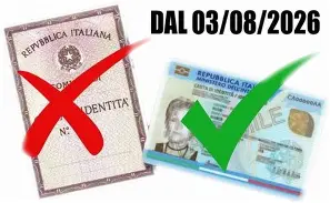 Avviso di scadenza carte d'identità cartacee